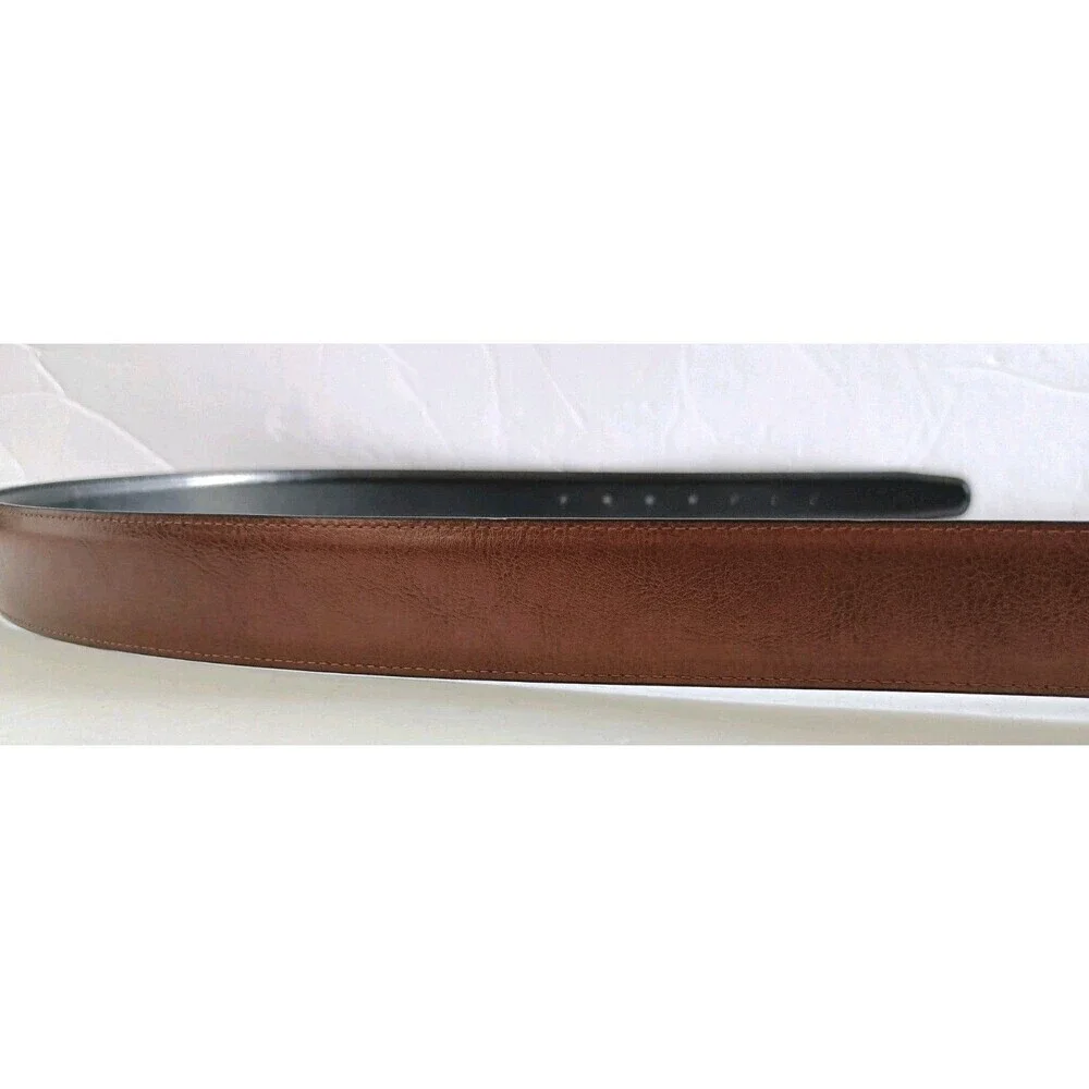 Penguin Mens Bonded Leather Reversible Belt Size 32 Black Brown